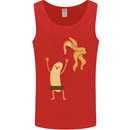 Get Naked Censored Banana Funny Mens Vest Tank Top Red
