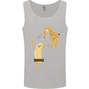 Get Naked Censored Banana Funny Mens Vest Tank Top Sports Grey
