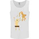 Get Naked Censored Banana Funny Mens Vest Tank Top White