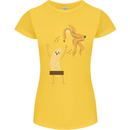 Get Naked Censored Banana Funny Womens Petite Cut T-Shirt Yellow