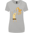 Get Naked Censored Banana Funny Womens Wider Cut T-Shirt Sports Grey