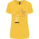 Get Naked Censored Banana Funny Womens Wider Cut T-Shirt Yellow