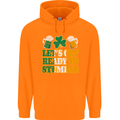 Get Ready Stumble St. Patrick's Day Beer Mens 80% Cotton Hoodie Orange