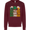 Get Ready Stumble St. Patrick's Day Beer Mens Sweatshirt Jumper Maroon