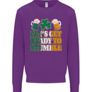 Get Ready Stumble St. Patrick's Day Beer Mens Sweatshirt Jumper Purple