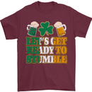 Get Ready Stumble St. Patrick's Day Beer Mens T-Shirt Cotton Gildan Maroon