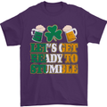 Get Ready Stumble St. Patrick's Day Beer Mens T-Shirt Cotton Gildan Purple