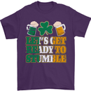 Get Ready Stumble St. Patrick's Day Beer Mens T-Shirt Cotton Gildan Purple