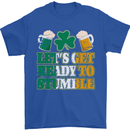 Get Ready Stumble St. Patrick's Day Beer Mens T-Shirt Cotton Gildan Royal Blue