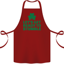 Get Ready to Stumble St. Patrick's Day Cotton Apron 100% Organic Maroon