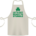 Get Ready to Stumble St. Patrick's Day Cotton Apron 100% Organic Natural
