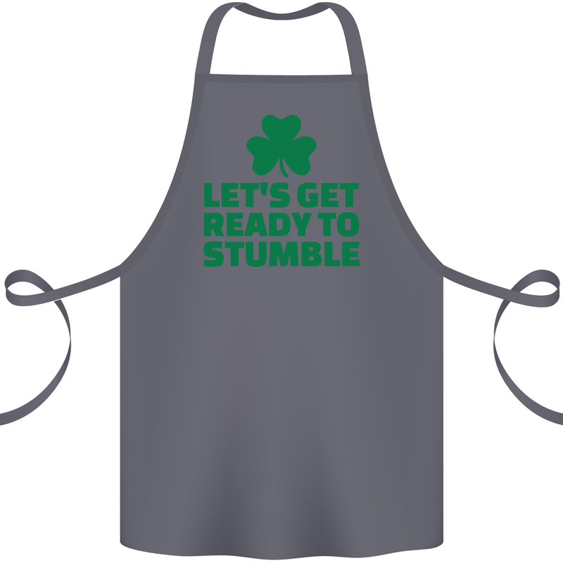 Get Ready to Stumble St. Patrick's Day Cotton Apron 100% Organic Steel