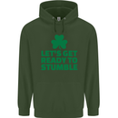 Get Ready to Stumble St. Patrick's Day Mens 80% Cotton Hoodie Forest Green