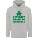 Get Ready to Stumble St. Patrick's Day Mens 80% Cotton Hoodie Sports Grey