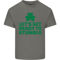 Get Ready to Stumble St. Patrick's Day Mens Cotton T-Shirt Tee Top Charcoal