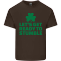 Get Ready to Stumble St. Patrick's Day Mens Cotton T-Shirt Tee Top Dark Chocolate