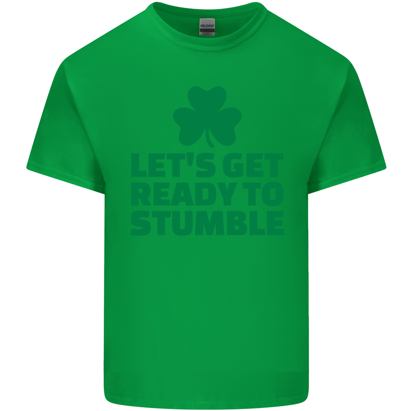 Get Ready to Stumble St. Patrick's Day Mens Cotton T-Shirt Tee Top Irish Green