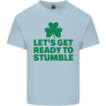 Get Ready to Stumble St. Patrick's Day Mens Cotton T-Shirt Tee Top Light Blue
