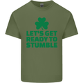 Get Ready to Stumble St. Patrick's Day Mens Cotton T-Shirt Tee Top Military Green