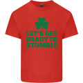 Get Ready to Stumble St. Patrick's Day Mens Cotton T-Shirt Tee Top Red