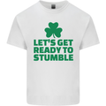 Get Ready to Stumble St. Patrick's Day Mens Cotton T-Shirt Tee Top White