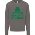 Get Ready to Stumble St. Patrick's Day Mens Sweatshirt Jumper Charcoal
