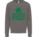Get Ready to Stumble St. Patrick's Day Mens Sweatshirt Jumper Charcoal