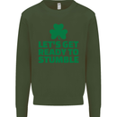 Get Ready to Stumble St. Patrick's Day Mens Sweatshirt Jumper Forest Green