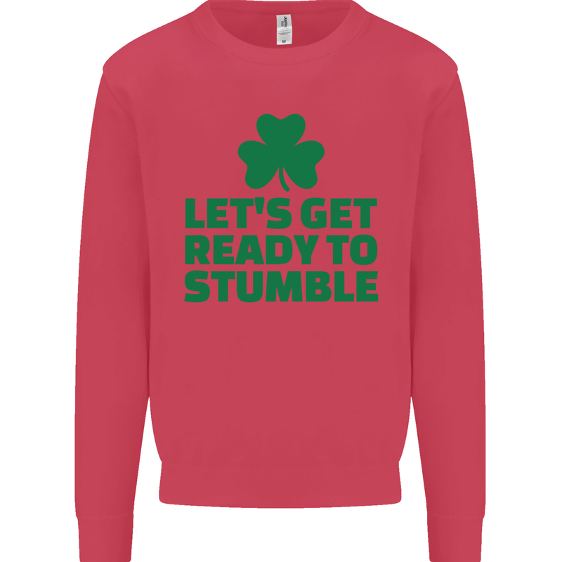 Get Ready to Stumble St. Patrick's Day Mens Sweatshirt Jumper Heliconia