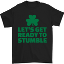 Get Ready to Stumble St. Patrick's Day Mens T-Shirt Cotton Gildan Black