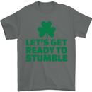 Get Ready to Stumble St. Patrick's Day Mens T-Shirt Cotton Gildan Charcoal