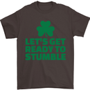 Get Ready to Stumble St. Patrick's Day Mens T-Shirt Cotton Gildan Dark Chocolate