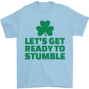 Get Ready to Stumble St. Patrick's Day Mens T-Shirt Cotton Gildan Light Blue