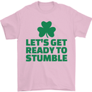 Get Ready to Stumble St. Patrick's Day Mens T-Shirt Cotton Gildan Light Pink
