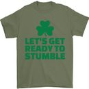 Get Ready to Stumble St. Patrick's Day Mens T-Shirt Cotton Gildan Military Green