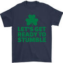 Get Ready to Stumble St. Patrick's Day Mens T-Shirt Cotton Gildan Navy Blue