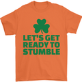 Get Ready to Stumble St. Patrick's Day Mens T-Shirt Cotton Gildan Orange