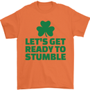 Get Ready to Stumble St. Patrick's Day Mens T-Shirt Cotton Gildan Orange