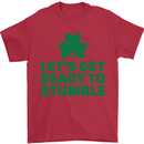 Get Ready to Stumble St. Patrick's Day Mens T-Shirt Cotton Gildan Red