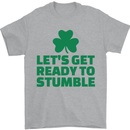 Get Ready to Stumble St. Patrick's Day Mens T-Shirt Cotton Gildan Sports Grey