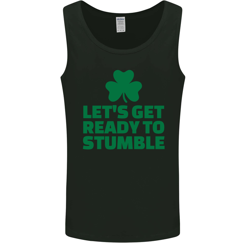 Get Ready to Stumble St. Patrick's Day Mens Vest Tank Top Black