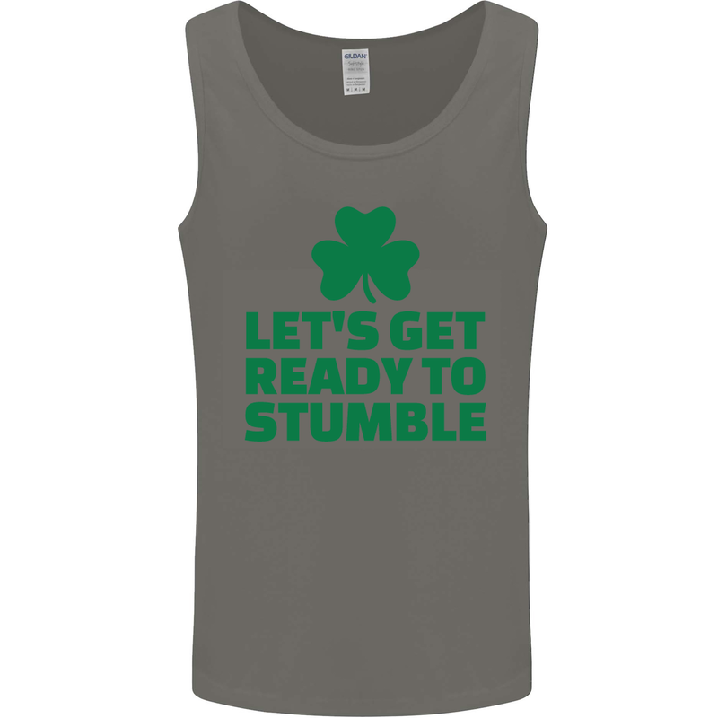 Get Ready to Stumble St. Patrick's Day Mens Vest Tank Top Charcoal