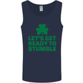 Get Ready to Stumble St. Patrick's Day Mens Vest Tank Top Navy Blue