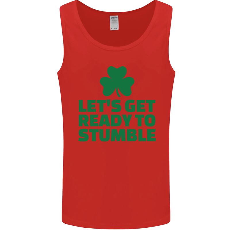Get Ready to Stumble St. Patrick's Day Mens Vest Tank Top Red
