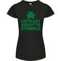 Get Ready to Stumble St. Patrick's Day Womens Petite Cut T-Shirt Black