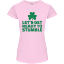 Get Ready to Stumble St. Patrick's Day Womens Petite Cut T-Shirt Light Pink