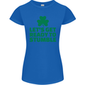 Get Ready to Stumble St. Patrick's Day Womens Petite Cut T-Shirt Royal Blue