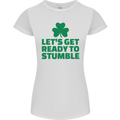 Get Ready to Stumble St. Patrick's Day Womens Petite Cut T-Shirt White
