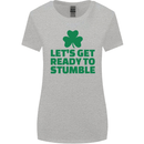 Get Ready to Stumble St. Patrick's Day Womens Wider Cut T-Shirt Sports Grey
