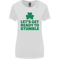 Get Ready to Stumble St. Patrick's Day Womens Wider Cut T-Shirt White